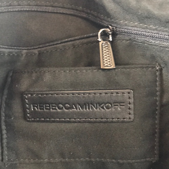 Rebecca Minkoff Leather and Canvas Tote Black - Picture 8 of 8